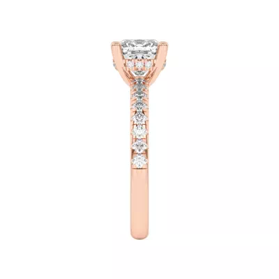 Marie Grand Hidden Halo Lab Pavé Engagement Ring