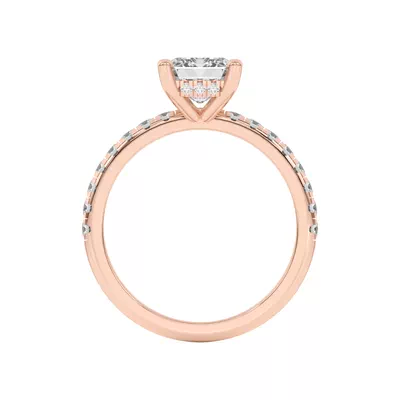 Marie Grand Hidden Halo Lab Pavé Engagement Ring