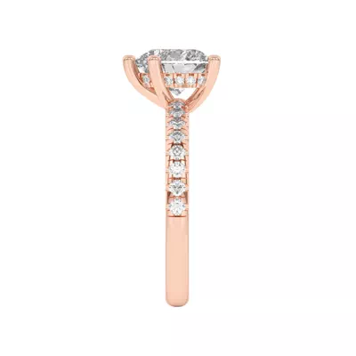 Marie Grand Hidden Halo Lab Pavé Engagement Ring