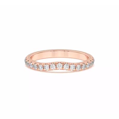 Marie Grand Curved Lab Pavé Band