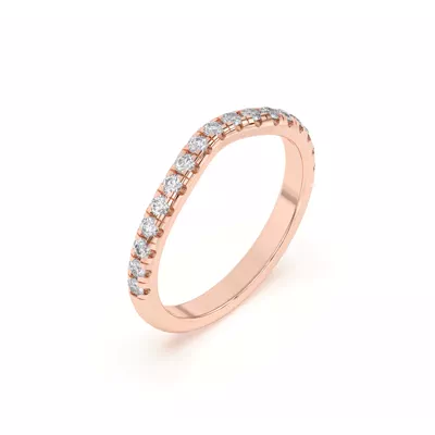 Marie Grand Curved Lab Pavé Band