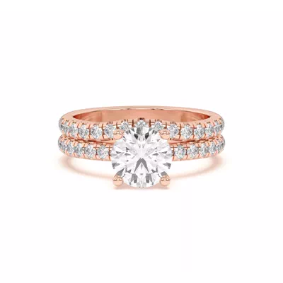 Marie Grand Curved Lab Pavé Band