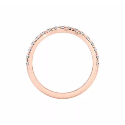 Marie Grand Curved Lab Pavé Band