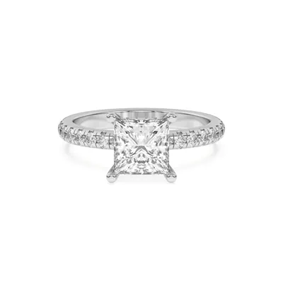 Marie Grand Hidden Halo Lab Pavé Engagement Ring