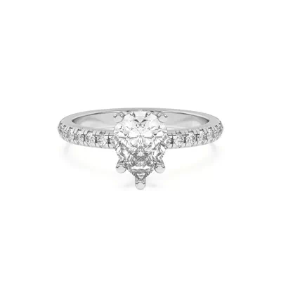 Marie Grand Hidden Halo Lab Pavé Engagement Ring