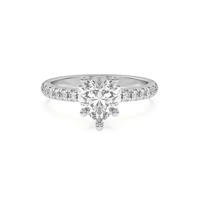 Marie Grand Hidden Halo Lab Pavé Engagement Ring
