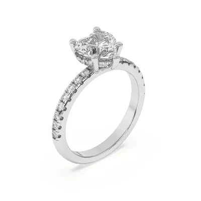 Marie Grand Hidden Halo Lab Pavé Engagement Ring