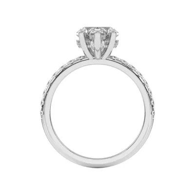 Marie Grand Hidden Halo Lab Pavé Engagement Ring