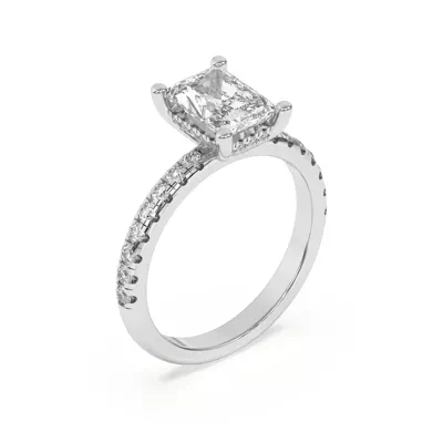 Marie Grand Hidden Halo Lab Pavé Engagement Ring