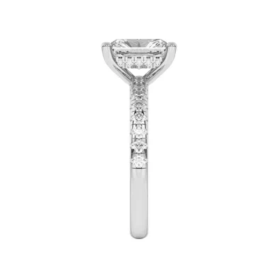Marie Grand Hidden Halo Lab Pavé Engagement Ring