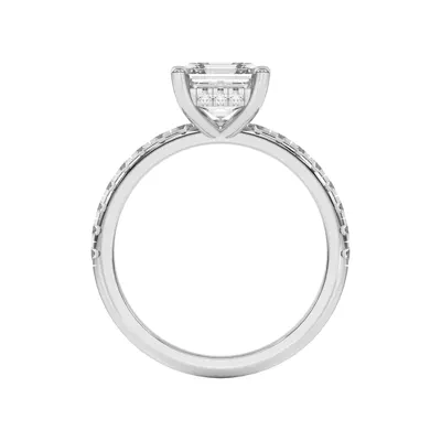 Marie Grand Hidden Halo Lab Pavé Engagement Ring