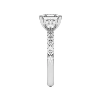 Marie Grand Hidden Halo Lab Pavé Engagement Ring