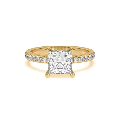 Marie Grand Hidden Halo Lab Pavé Engagement Ring