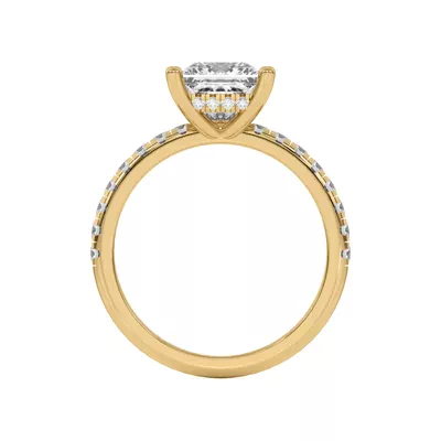 Marie Grand Hidden Halo Lab Pavé Engagement Ring