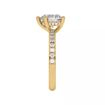 Marie Grand Hidden Halo Lab Pavé Engagement Ring