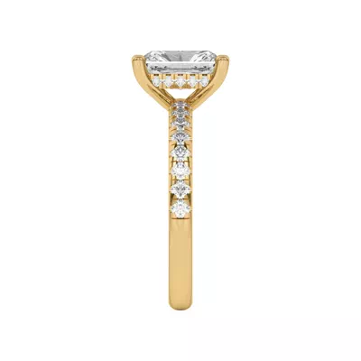 Marie Grand Hidden Halo Lab Pavé Engagement Ring