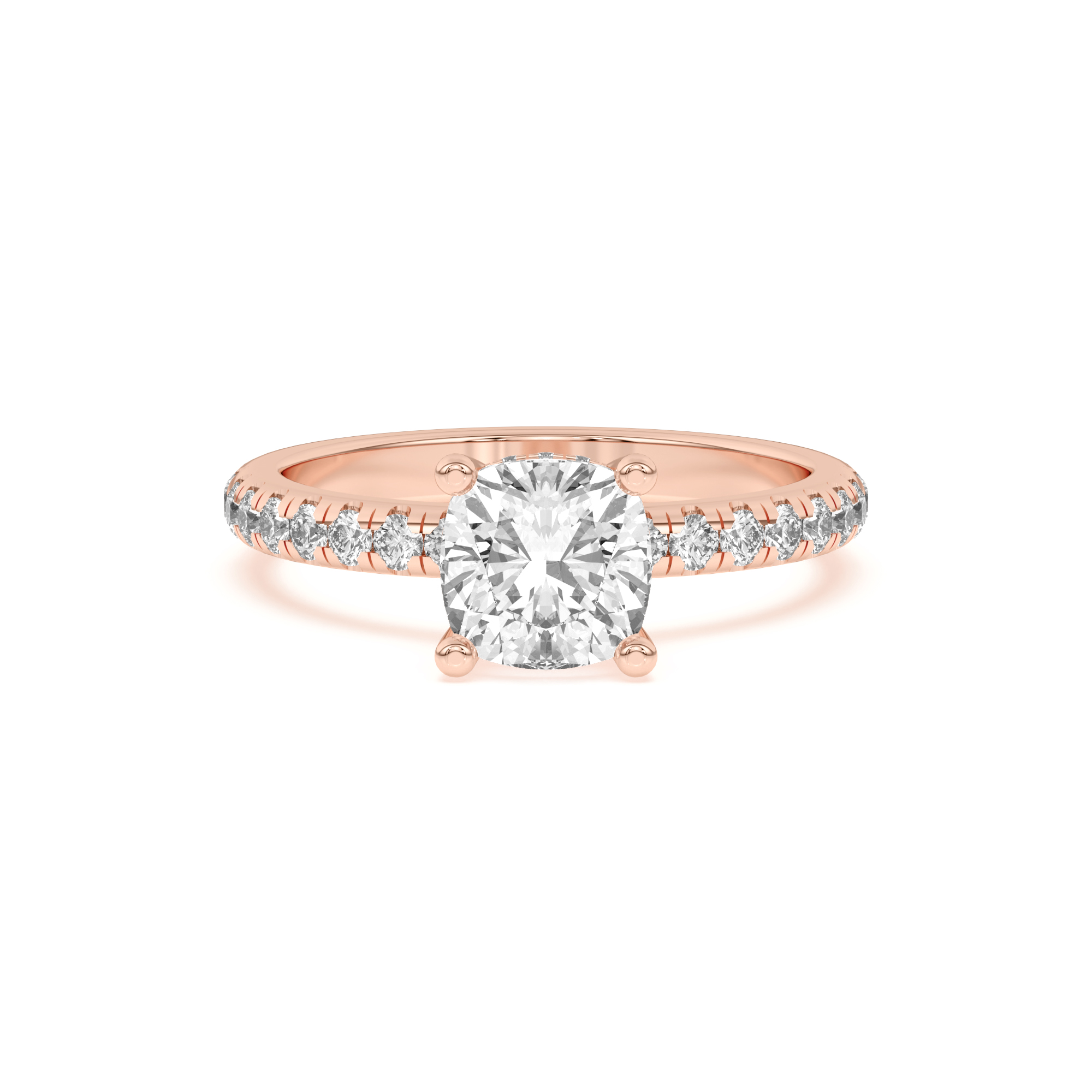 Marie Grand Hidden Halo Lab Pavé Engagement Ring