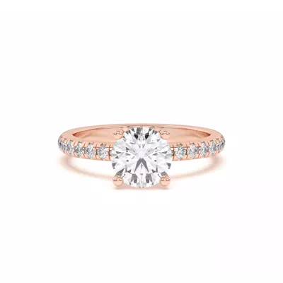 Marie Grand Hidden Halo Lab Pavé Engagement Ring