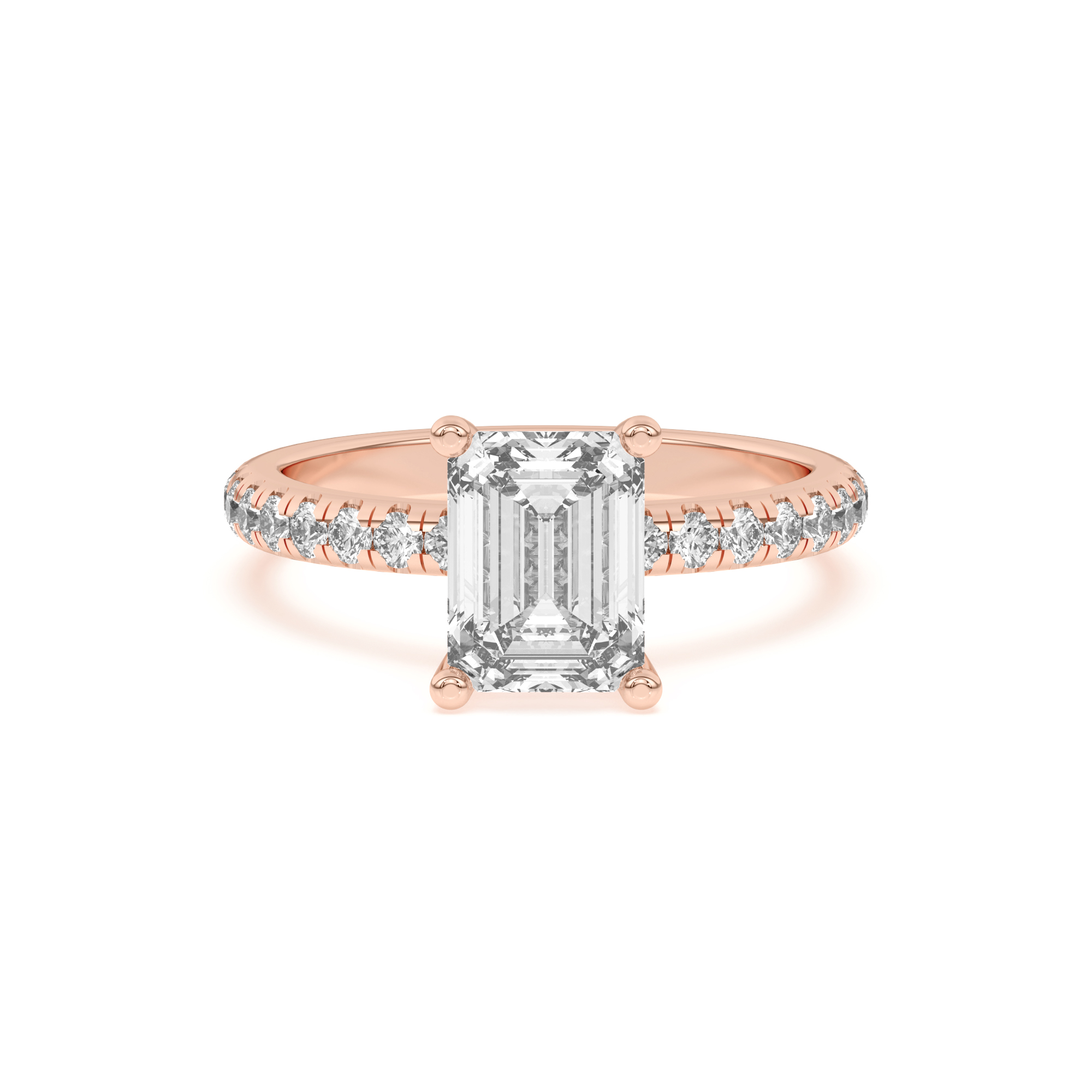 Marie Grand Hidden Halo Lab Pavé Engagement Ring
