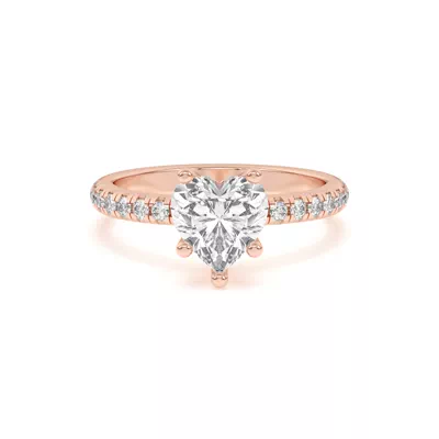 Marie Grand Hidden Halo Lab Pavé Engagement Ring