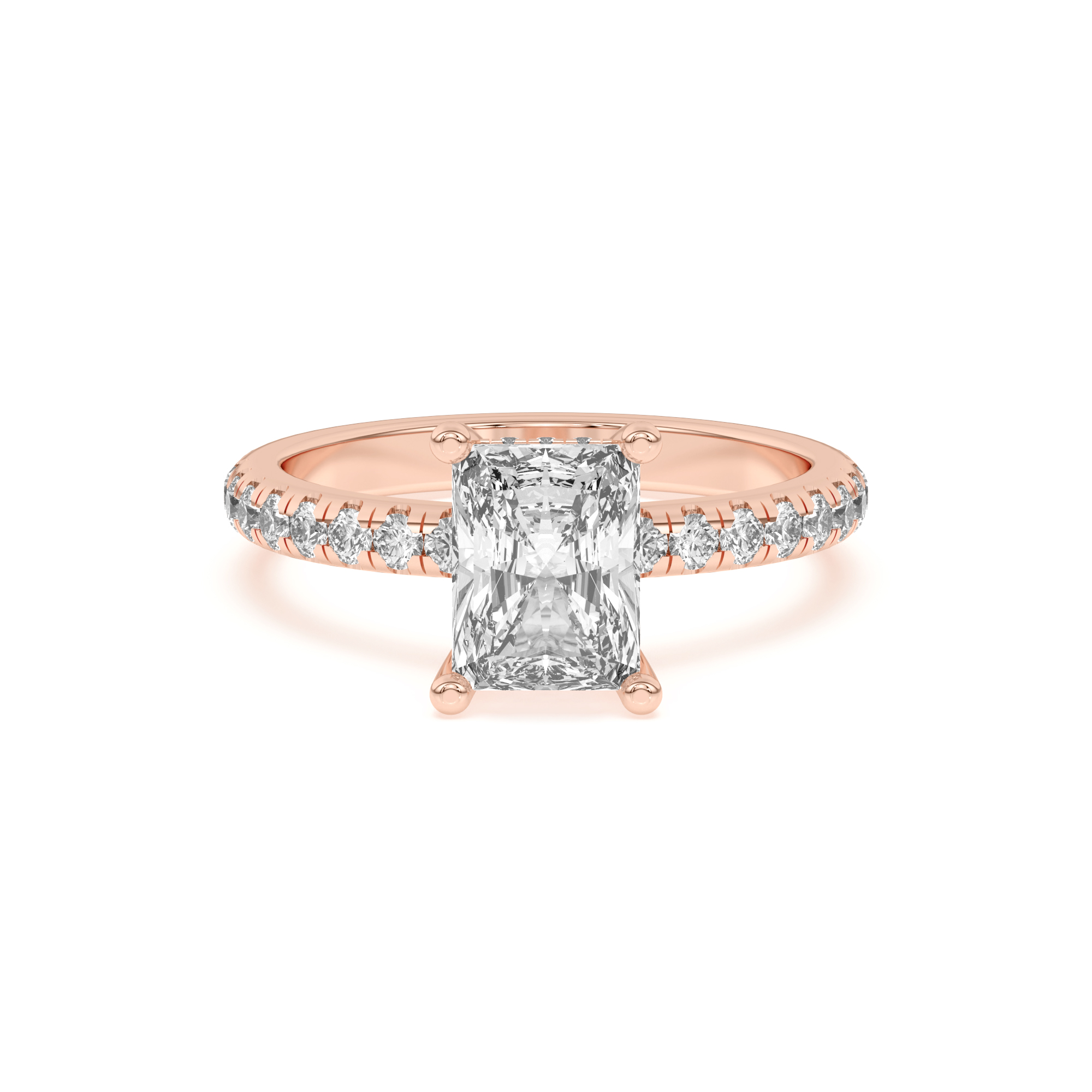 Marie Grand Hidden Halo Lab Pavé Engagement Ring