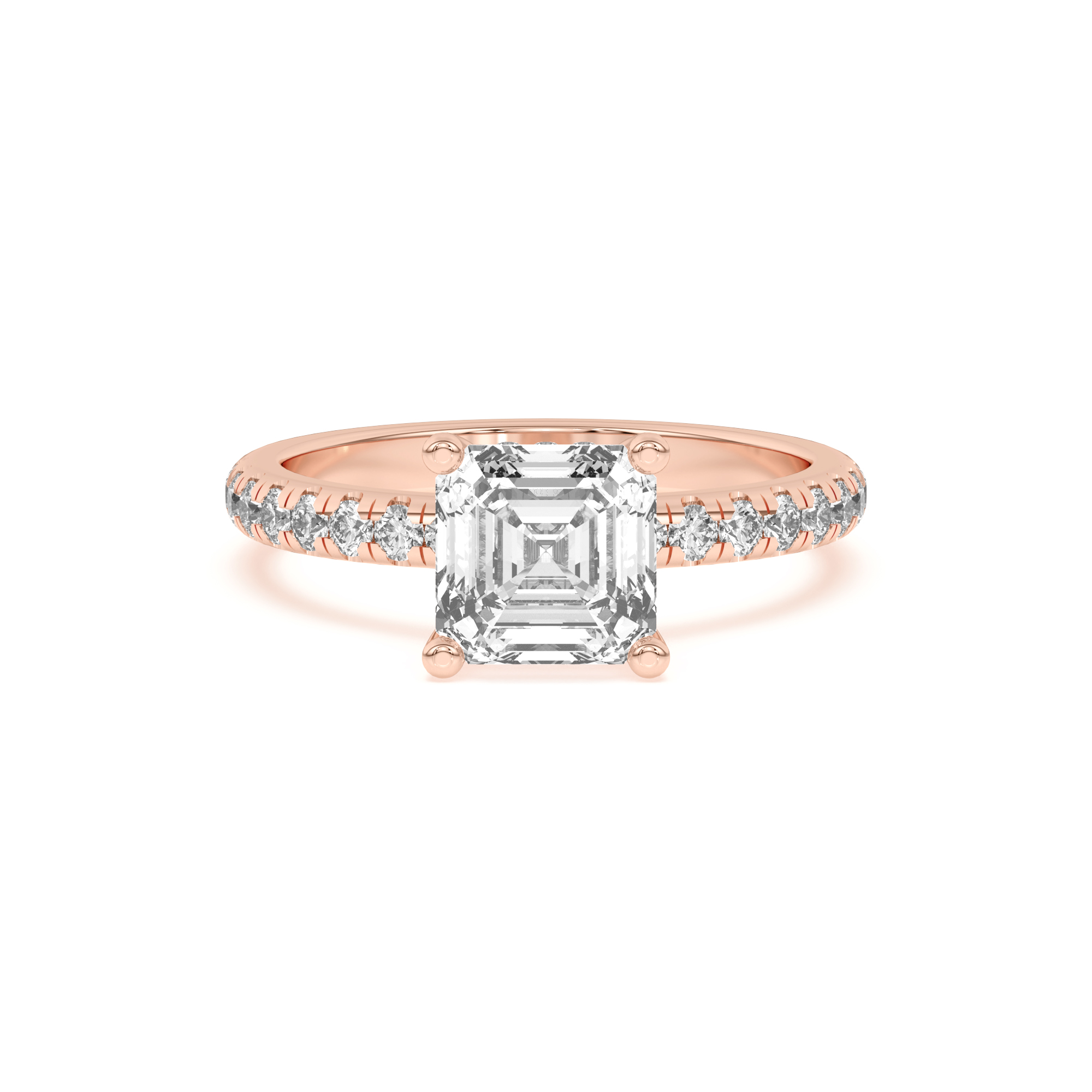 Marie Grand Hidden Halo Lab Pavé Engagement Ring