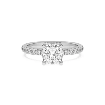 Marie Grand Hidden Halo Lab Pavé Engagement Ring
