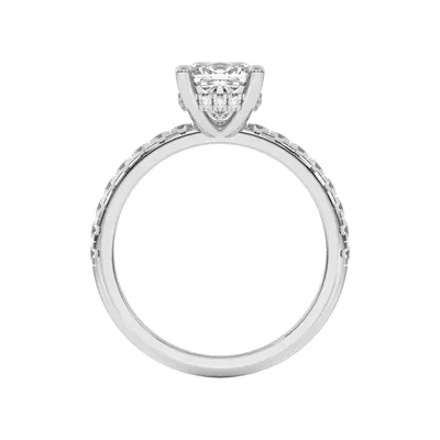 Marie Grand Hidden Halo Lab Pavé Engagement Ring