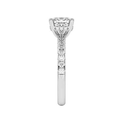 Marie Grand Hidden Halo Lab Pavé Engagement Ring