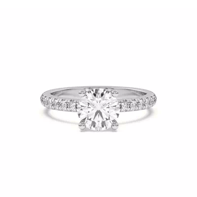 Marie Grand Hidden Halo Lab Pavé Engagement Ring