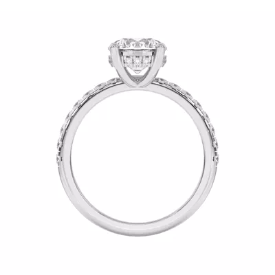 Marie Grand Hidden Halo Lab Pavé Engagement Ring