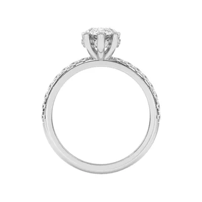 Marie Grand Hidden Halo Lab Pavé Engagement Ring