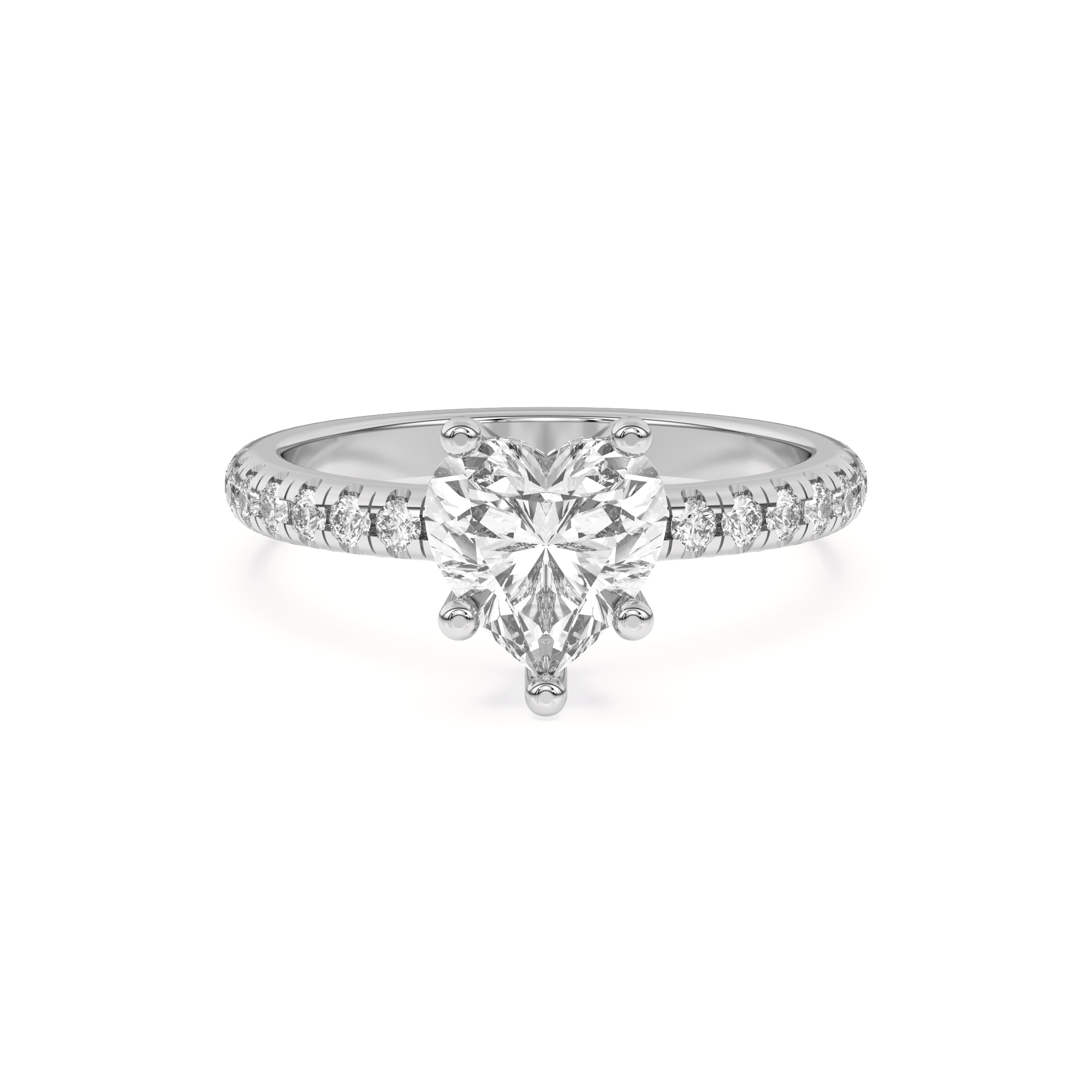Marie Grand Hidden Halo Lab Pavé Engagement Ring