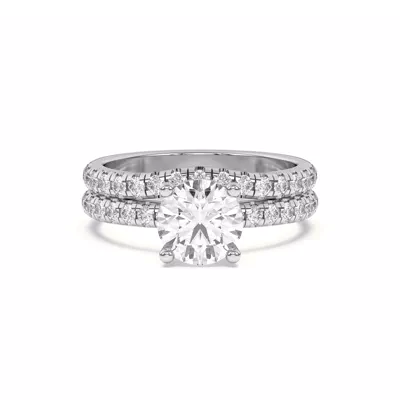 Marie Grand Curved Lab Pavé Band