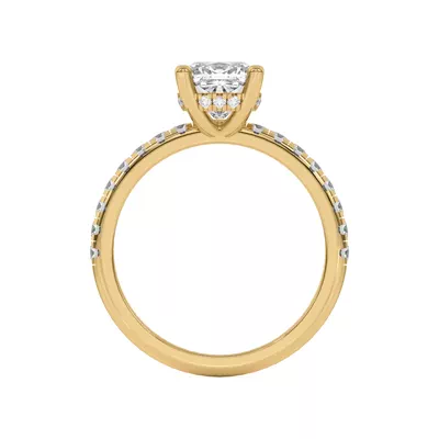 Marie Grand Hidden Halo Lab Pavé Engagement Ring