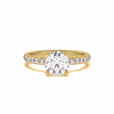 Marie Grand Hidden Halo Lab Pavé Engagement Ring