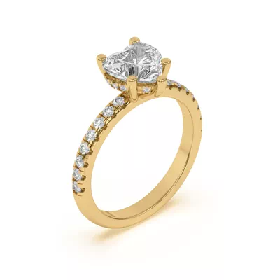 Marie Grand Hidden Halo Lab Pavé Engagement Ring
