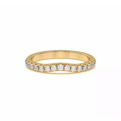 Marie Grand Curved Lab Pavé Band