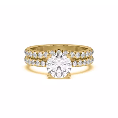 Marie Grand Curved Lab Pavé Band