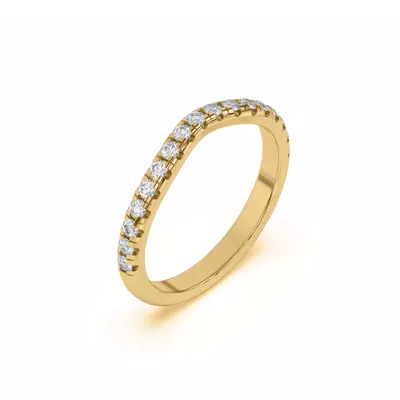 Marie Grand Curved Pavé Band