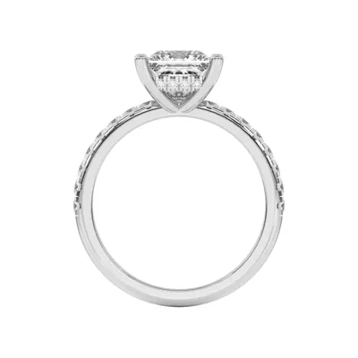 Marie Grand Hidden Halo Lab Pavé Engagement Ring