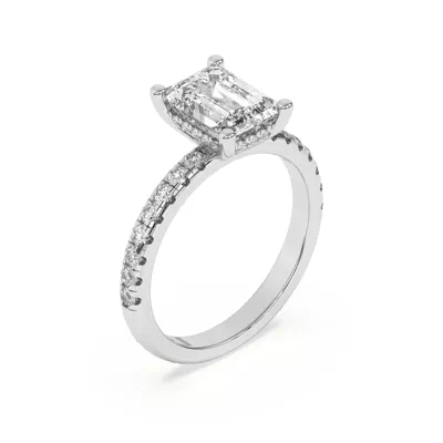 Marie Grand Hidden Halo Lab Pavé Engagement Ring