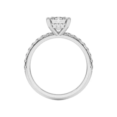 Marie Grand Hidden Halo Lab Pavé Engagement Ring