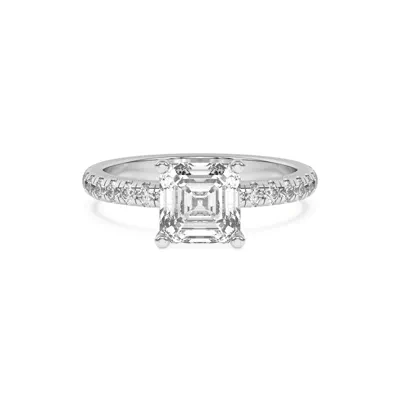 Marie Grand Hidden Halo Lab Pavé Engagement Ring