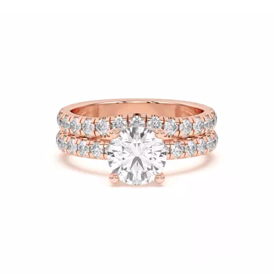 Marie Majestic Curved Lab Pavé Band