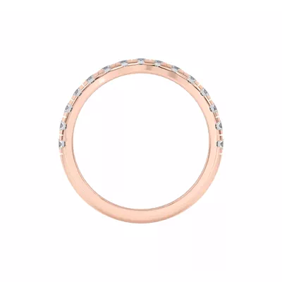 Marie Majestic Curved Lab Pavé Band