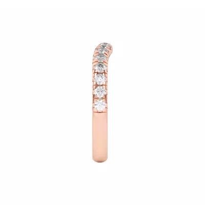 Marie Majestic Curved Lab Pavé Band