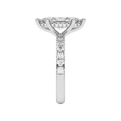Marie Majestic Hidden Halo Lab Pavé Engagement Ring