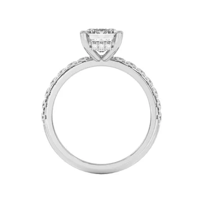 Marie Majestic Hidden Halo Lab Pavé Engagement Ring