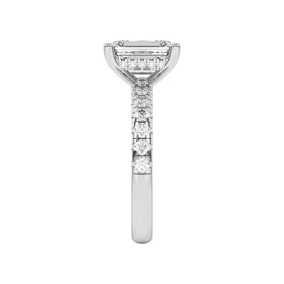 Marie Majestic Hidden Halo Lab Pavé Engagement Ring